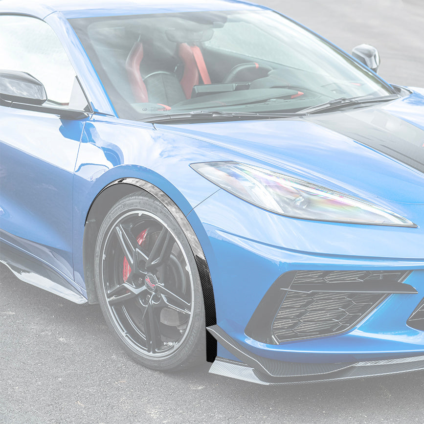 Chevrolet Corvette C8 DRY CARBON FIBER Side Wheel Fender
