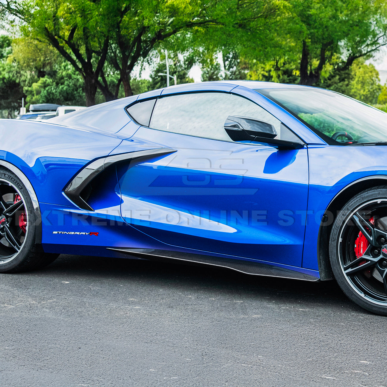 Chevrolet Corvette C8 Z06 Package Side Skirts Rocker Panels