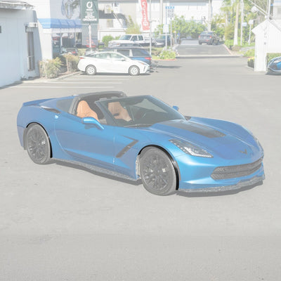 2014-19 Corvette C7 Base Carbon Flash Front & Rear Quarter Extension Pair