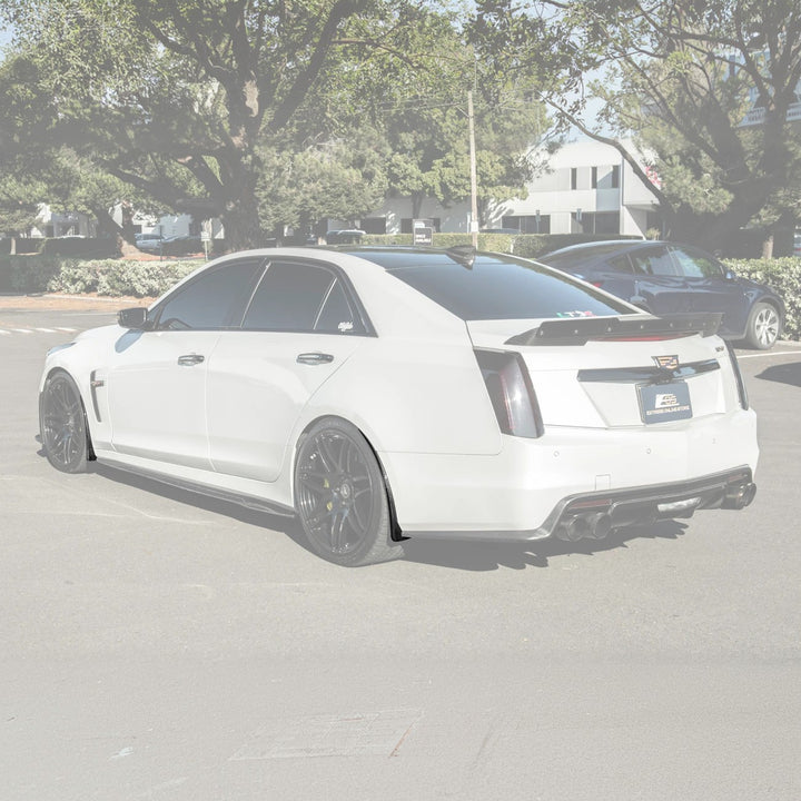 2016-19 Cadillac CTS-V | DRY CARBON FIBER Front and Rear Mud Flaps Splash Guard