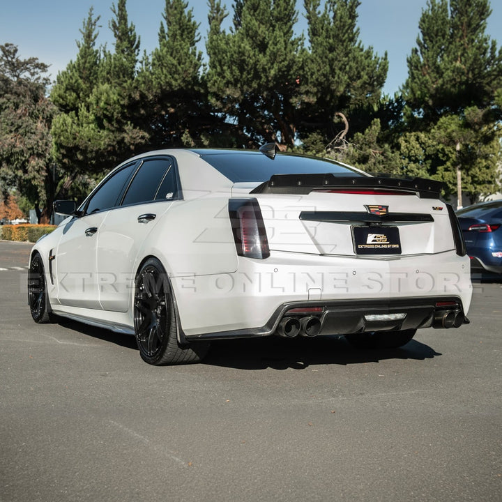 2016-19 Cadillac CTS-V | DRY CARBON FIBER Front and Rear Mud Flaps Splash Guard
