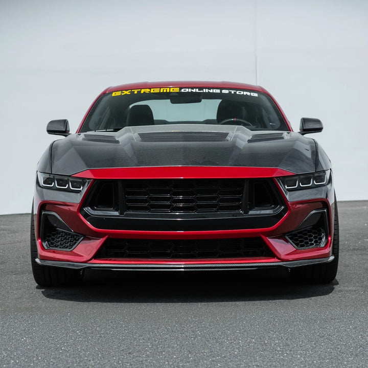 2024-Up Ford Mustang GT | Dry Carbon Fiber Overlay Headlight Eyebrow