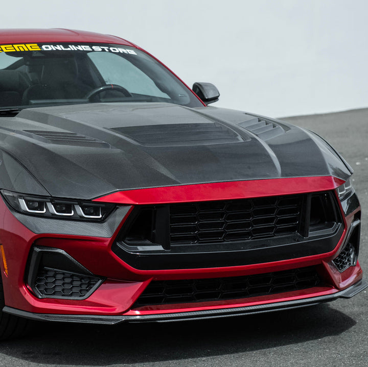 2024-Up Ford Mustang GT | Dry Carbon Fiber Overlay Headlight Eyebrow
