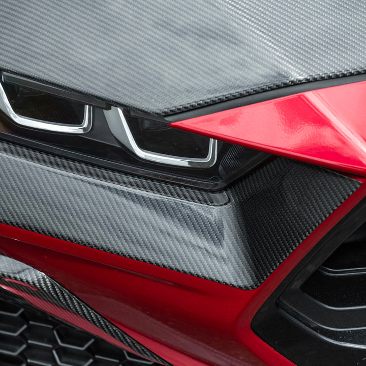 2024-Up Ford Mustang GT | Dry Carbon Fiber Overlay Headlight Eyebrow