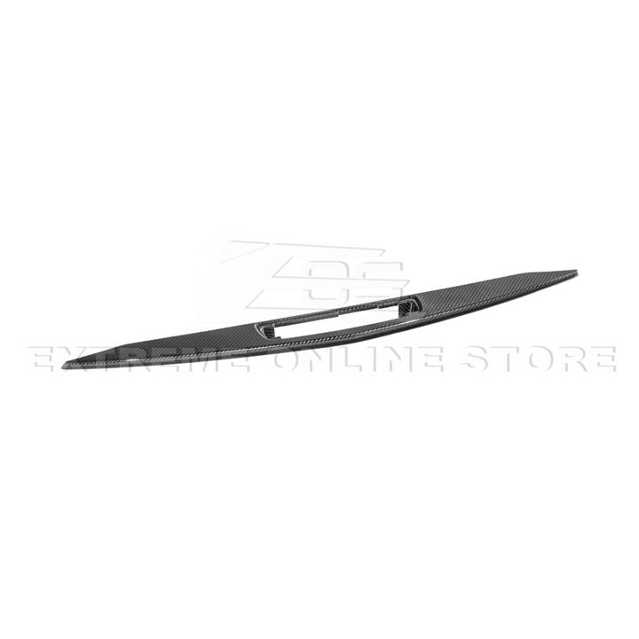 2022-Up Cadillac CT5 Dry Carbon Fiber Rear Deck Lid Center Applique Trunk Insert