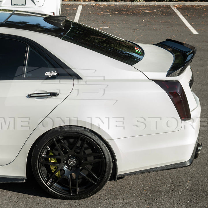 2016-19 Cadillac CTS-V | DRY CARBON FIBER Front and Rear Mud Flaps Splash Guard
