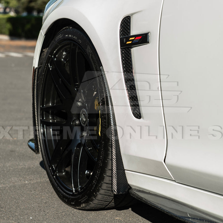2016-19 Cadillac CTS-V DRY CARBON FIBER Front Mud Flaps Splash Guard