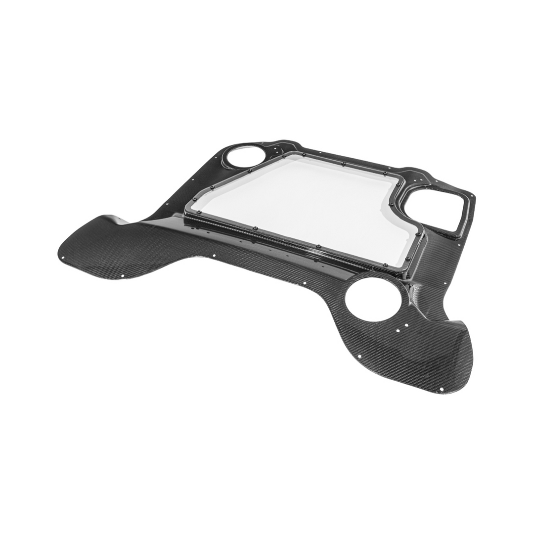 Corvette C8 E-Ray Convertible CARBON FLASH Engine Bay Panel Clear Cover