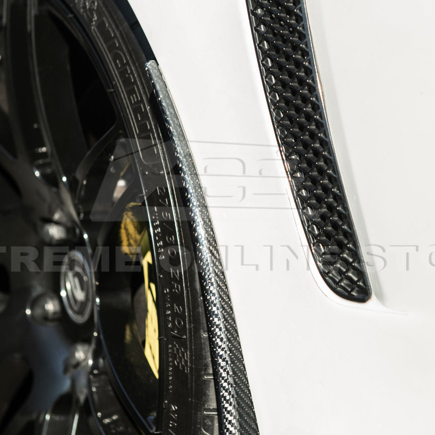 2016-19 Cadillac CTS-V | DRY CARBON FIBER Front and Rear Mud Flaps Splash Guard