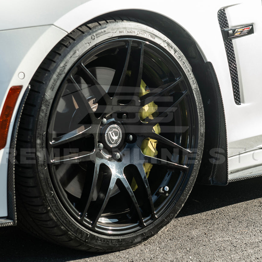 2016-19 Cadillac CTS-V DRY CARBON FIBER Front Mud Flaps Splash Guard
