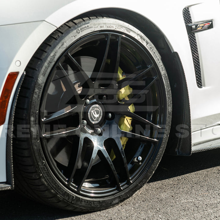 2016-19 Cadillac CTS-V DRY CARBON FIBER Front Mud Flaps Splash Guard