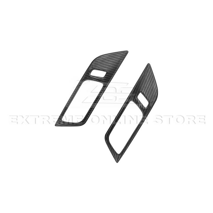 2024-Up Ford Mustang DRY CARBON FIBER Door Handle Panel Cover