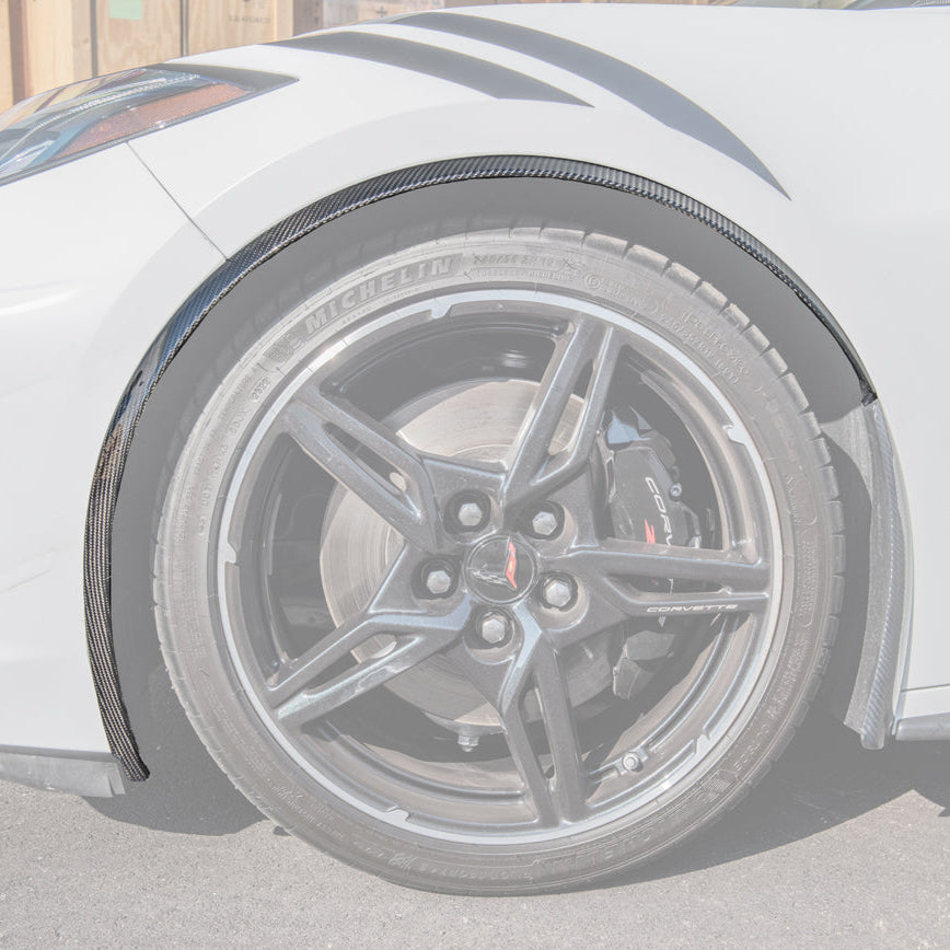 Chevrolet Corvette C8 DRY CARBON FIBER Side Wheel Fender
