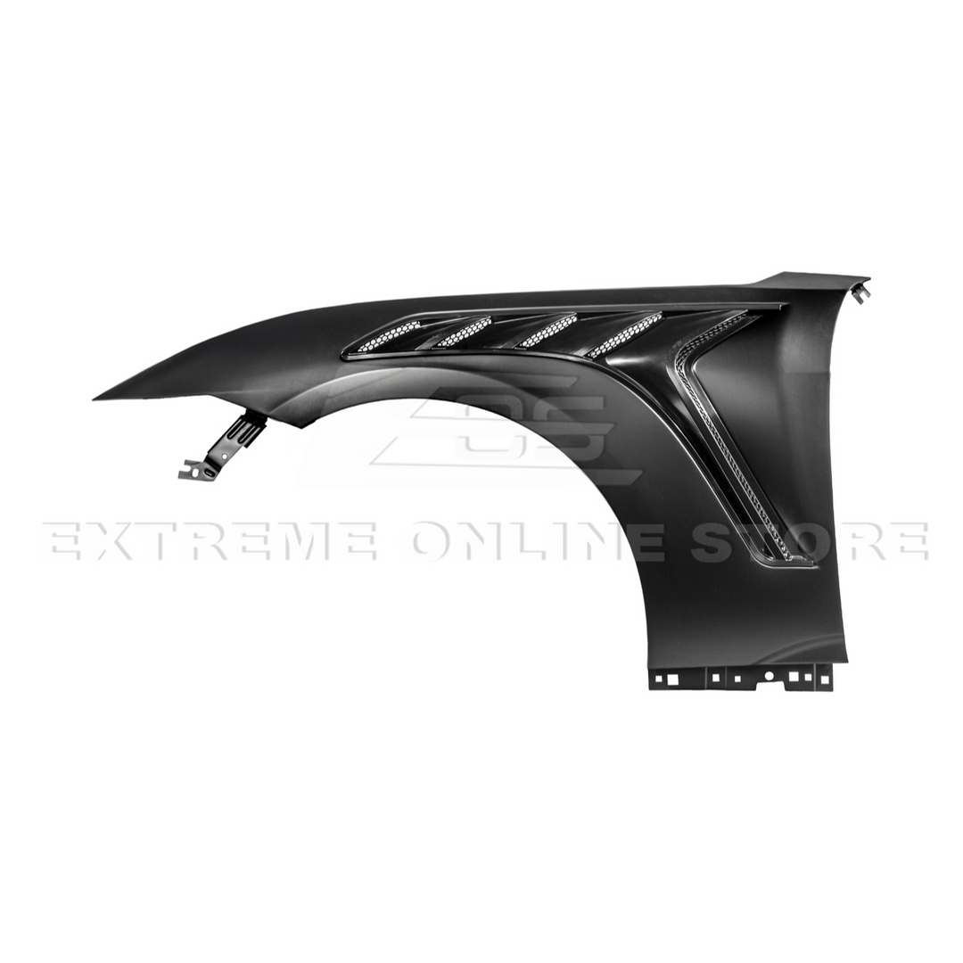 2024-Up Ford Mustang S650 GTD Style Carbon Fiber Front Side Vented Fenders