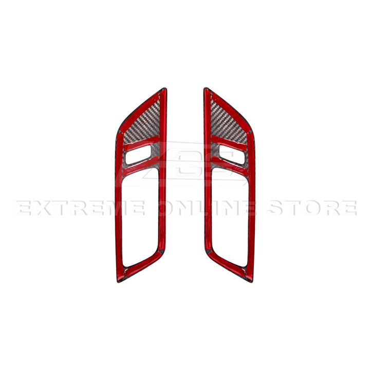 2024-Up Ford Mustang DRY CARBON FIBER Door Handle Panel Cover