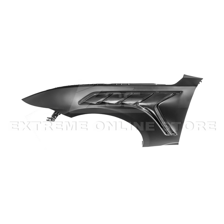 2024-Up Ford Mustang S650 GTD Style Carbon Fiber Front Side Vented Fenders