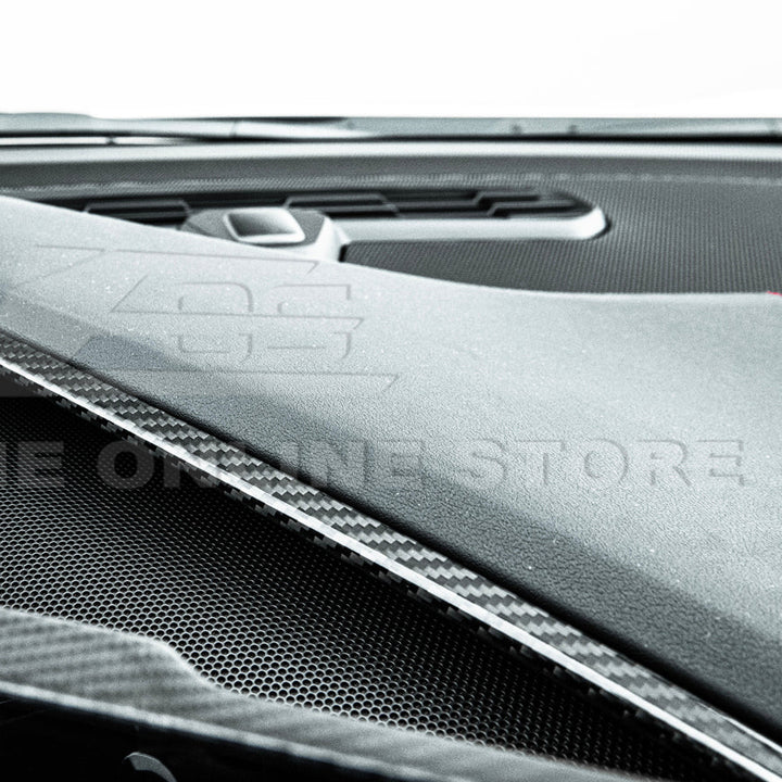 Corvette C8 DRY CARBON FIBER Upper Dash Pad Trim Kit