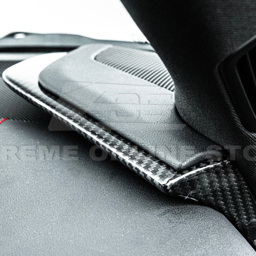 Corvette C8 DRY CARBON FIBER Upper Dash Pad Trim Kit