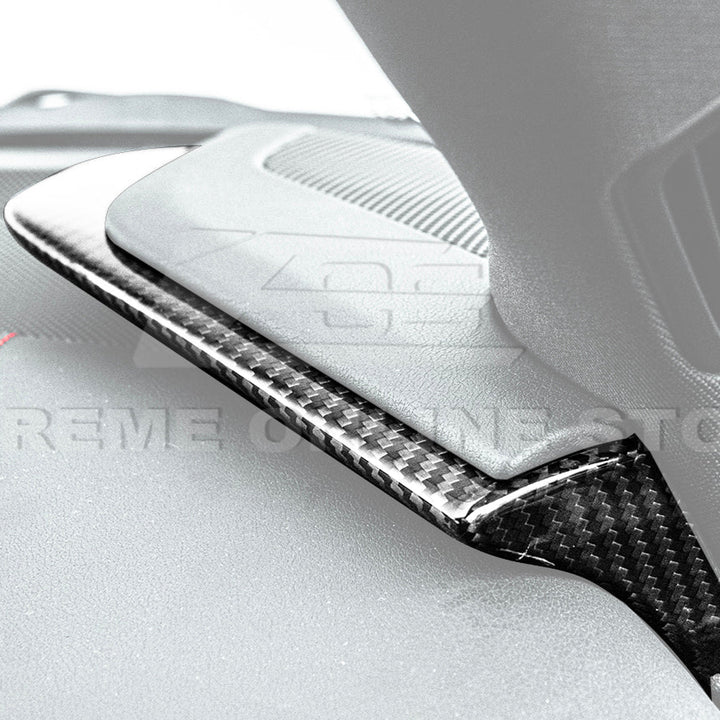 Corvette C8 DRY CARBON FIBER Upper Dash Pad Trim Kit