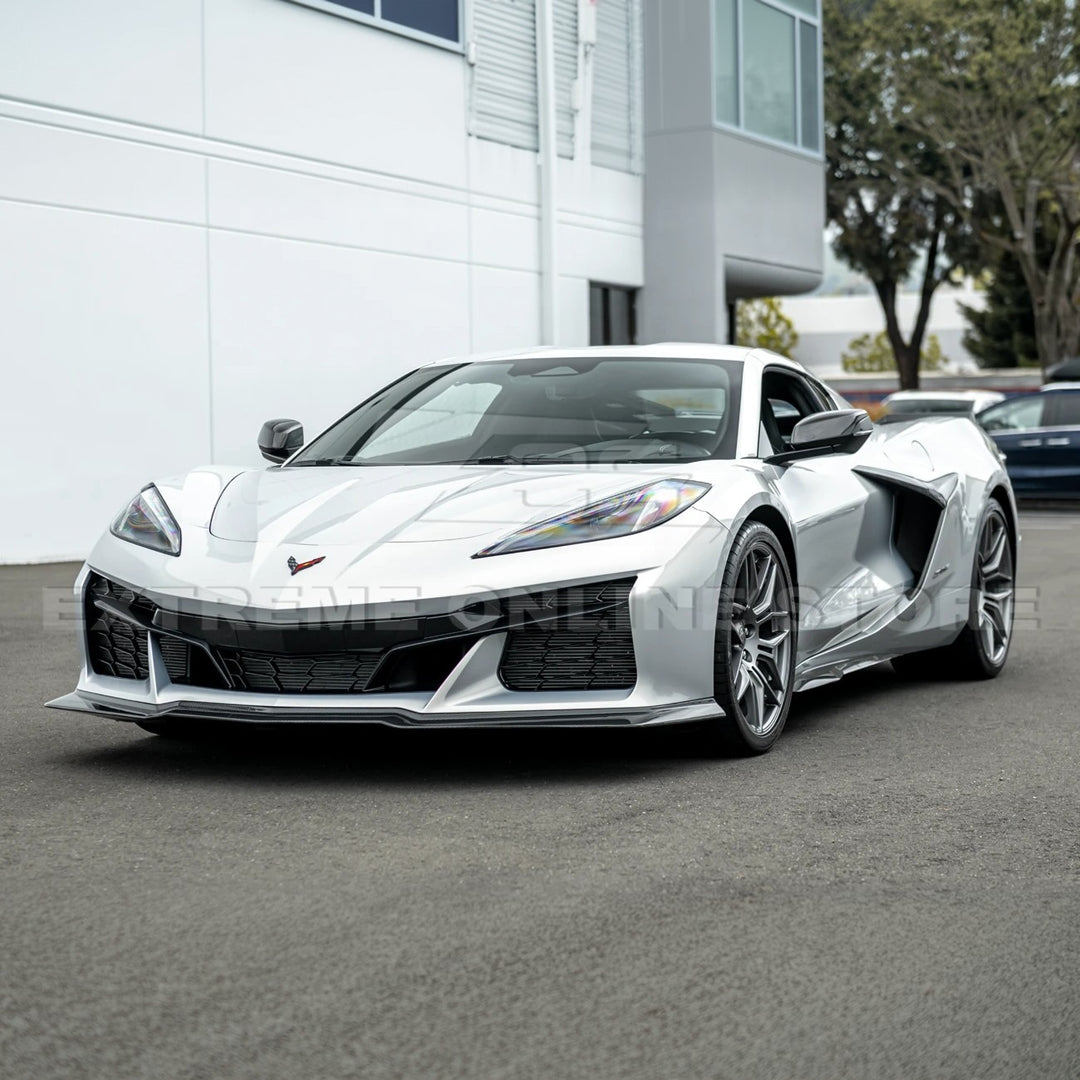 Corvette C8 Z06 / E-Ray DRY CARBON FIBER Front Splitter [Z07 Extended One-Piece Package]