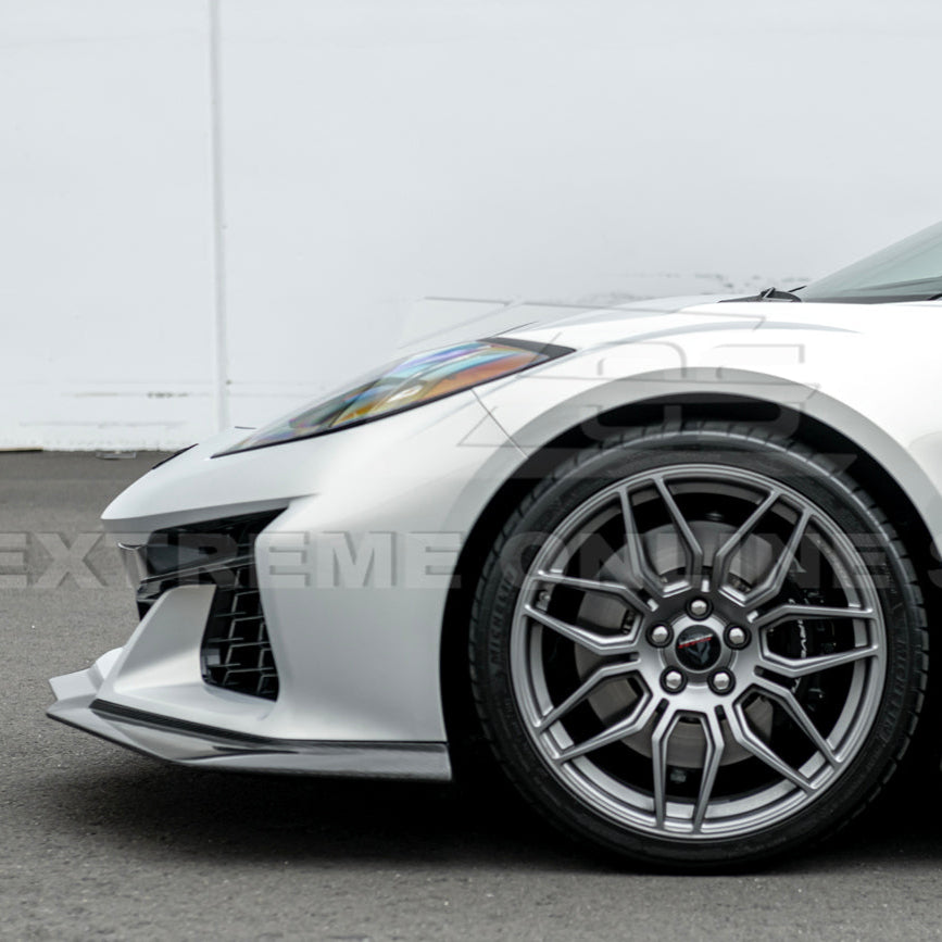 2023-Up Corvette C8 Z06 Z07 Extended One-Piece Front Lip Splitter