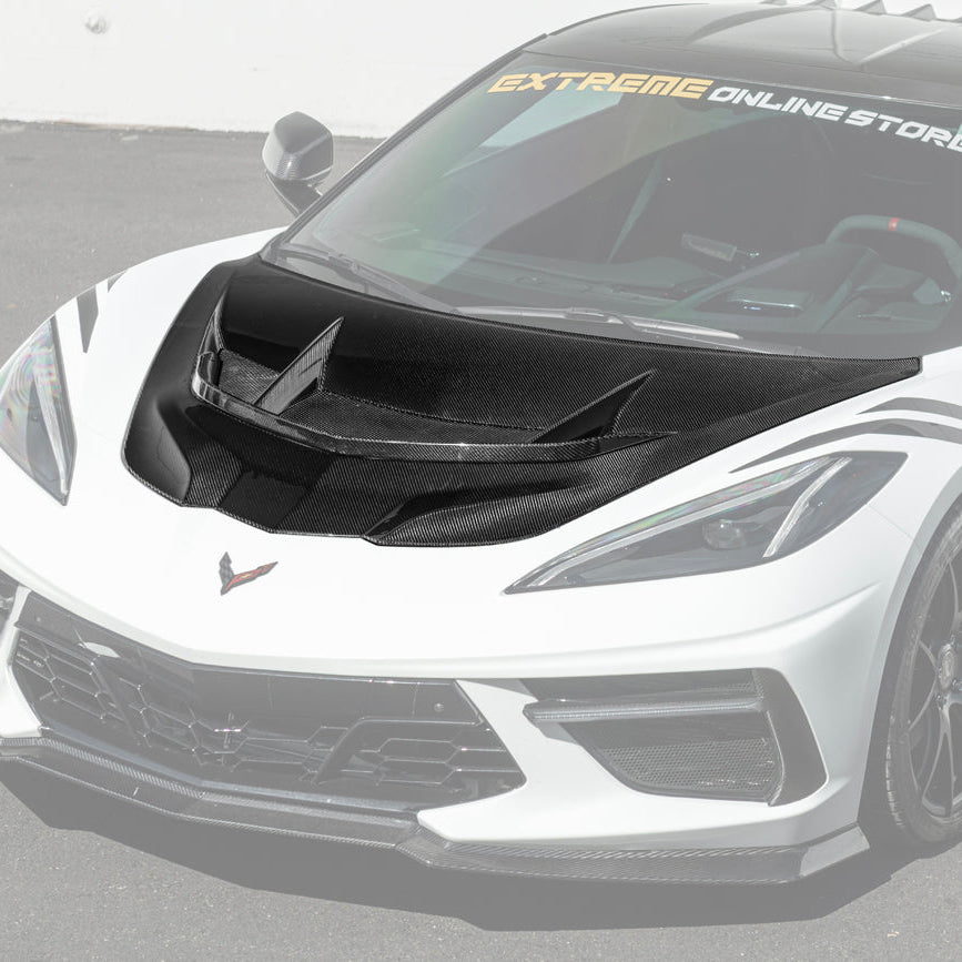 Corvette C8 ZR1 Front Bumper Vented Extractor Hood