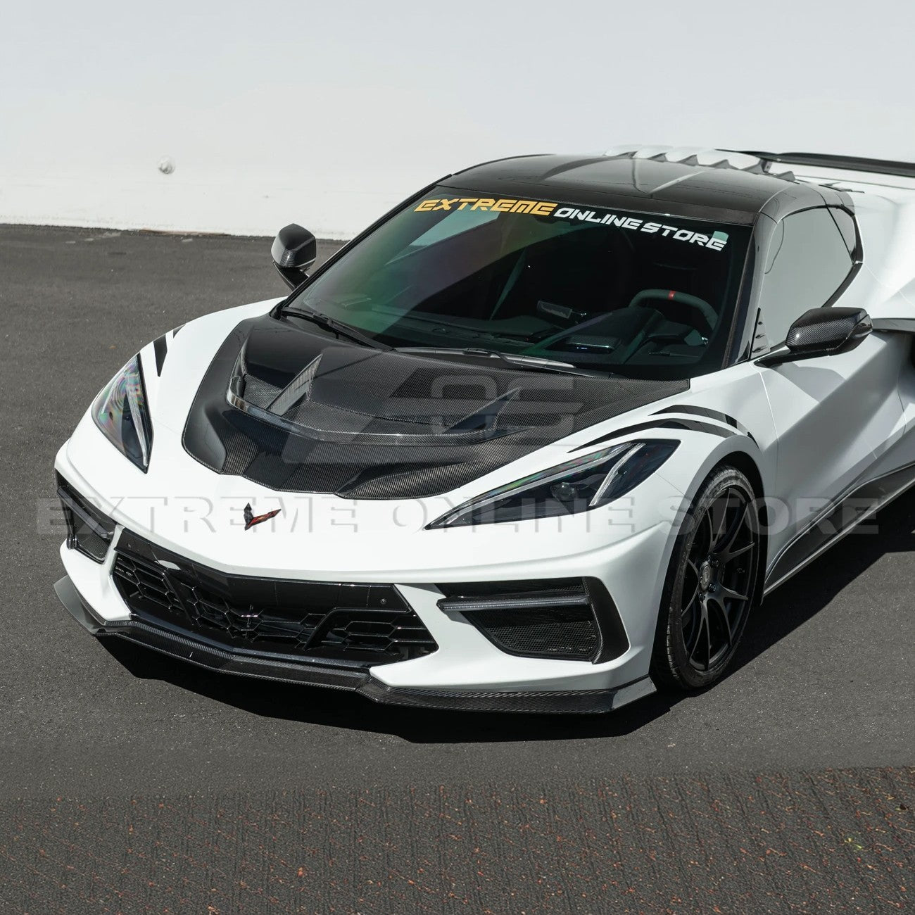 Corvette C8 ZR1 Front Bumper Vented Extractor Hood