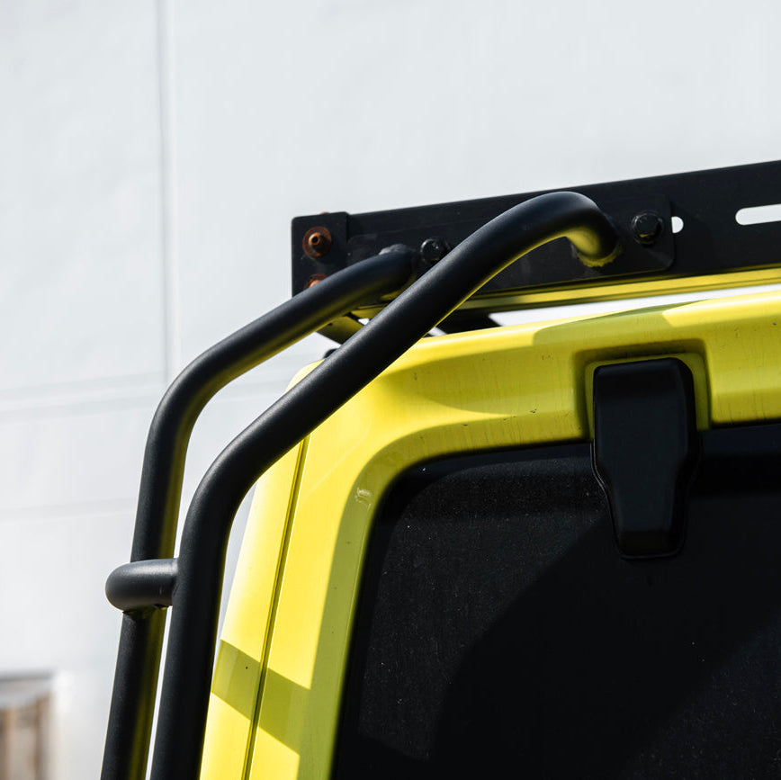 2018-Up Jeep Wrangler JL Carbon Steel Black Roof Rack Side Access Ladder