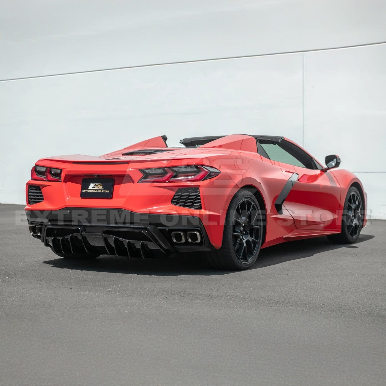 Corvette C8 Rear Bumper Add-On Diffuser Splitter Lip