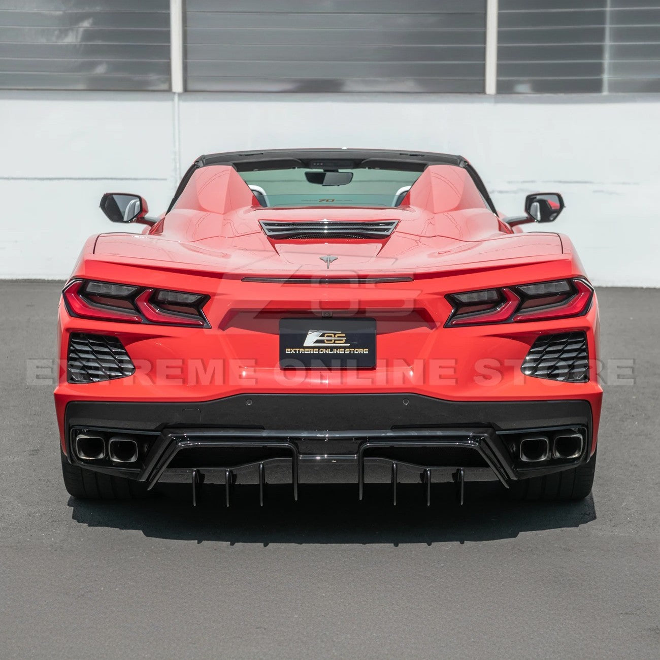 Corvette C8 Rear Bumper Add-On Diffuser Splitter Lip