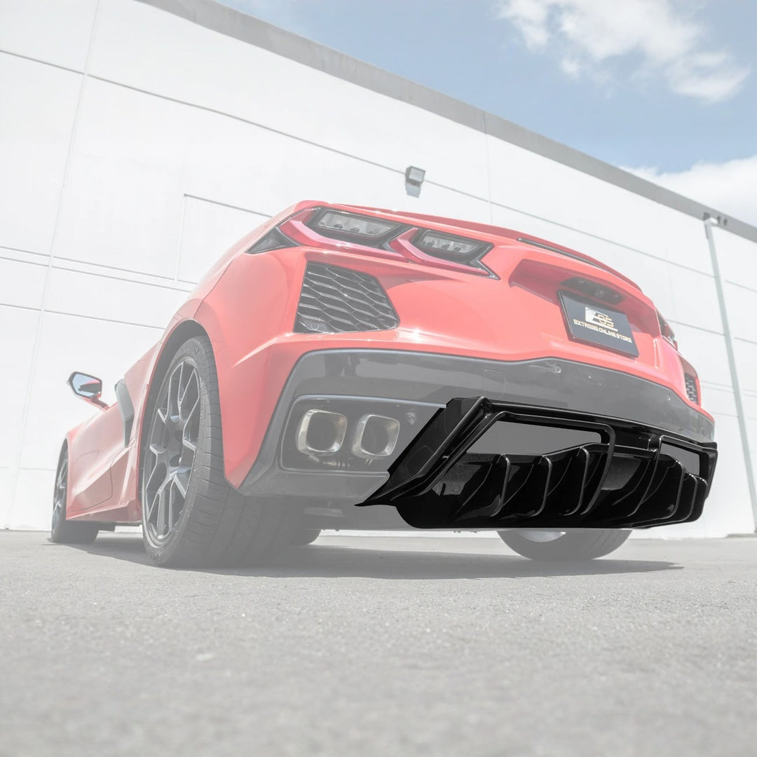 Corvette C8 Rear Bumper Add-On Diffuser Splitter Lip