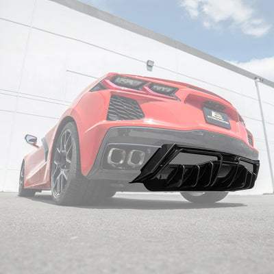 Corvette C8 Rear Bumper Add-On Diffuser Splitter Lip