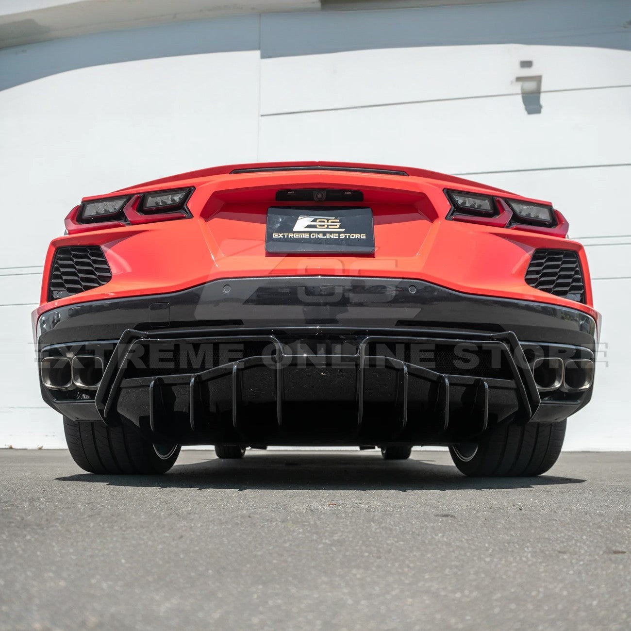 Corvette C8 Rear Bumper Add-On Diffuser Splitter Lip