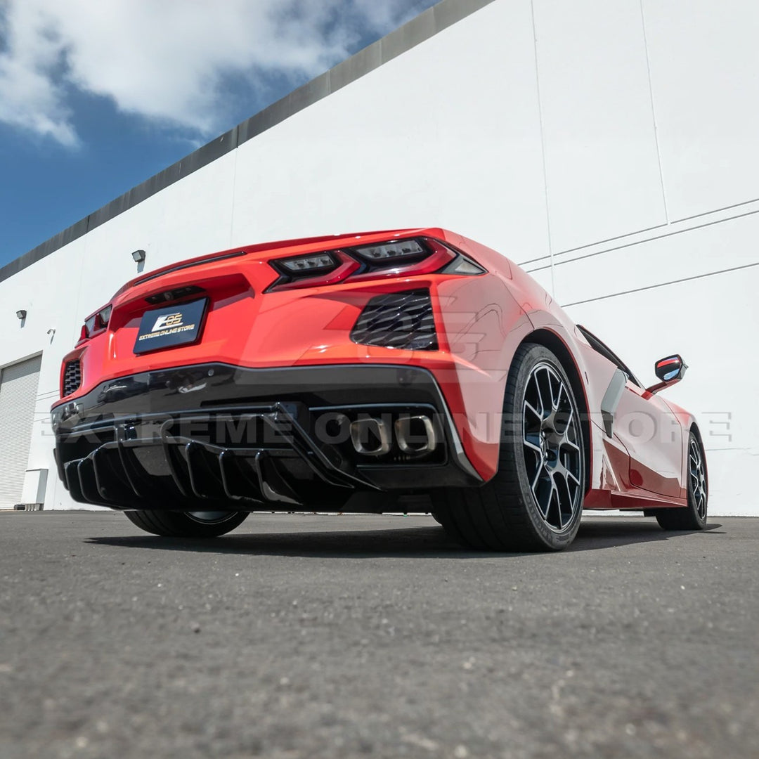 Corvette C8 Rear Bumper Add-On Diffuser Splitter Lip