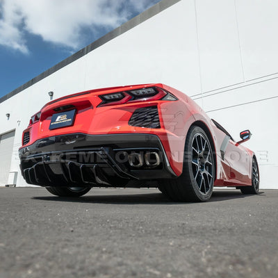 Corvette C8 Rear Bumper Add-On Diffuser Splitter Lip