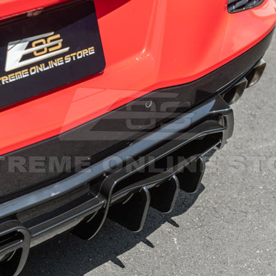 Corvette C8 Rear Bumper Add-On Diffuser Splitter Lip