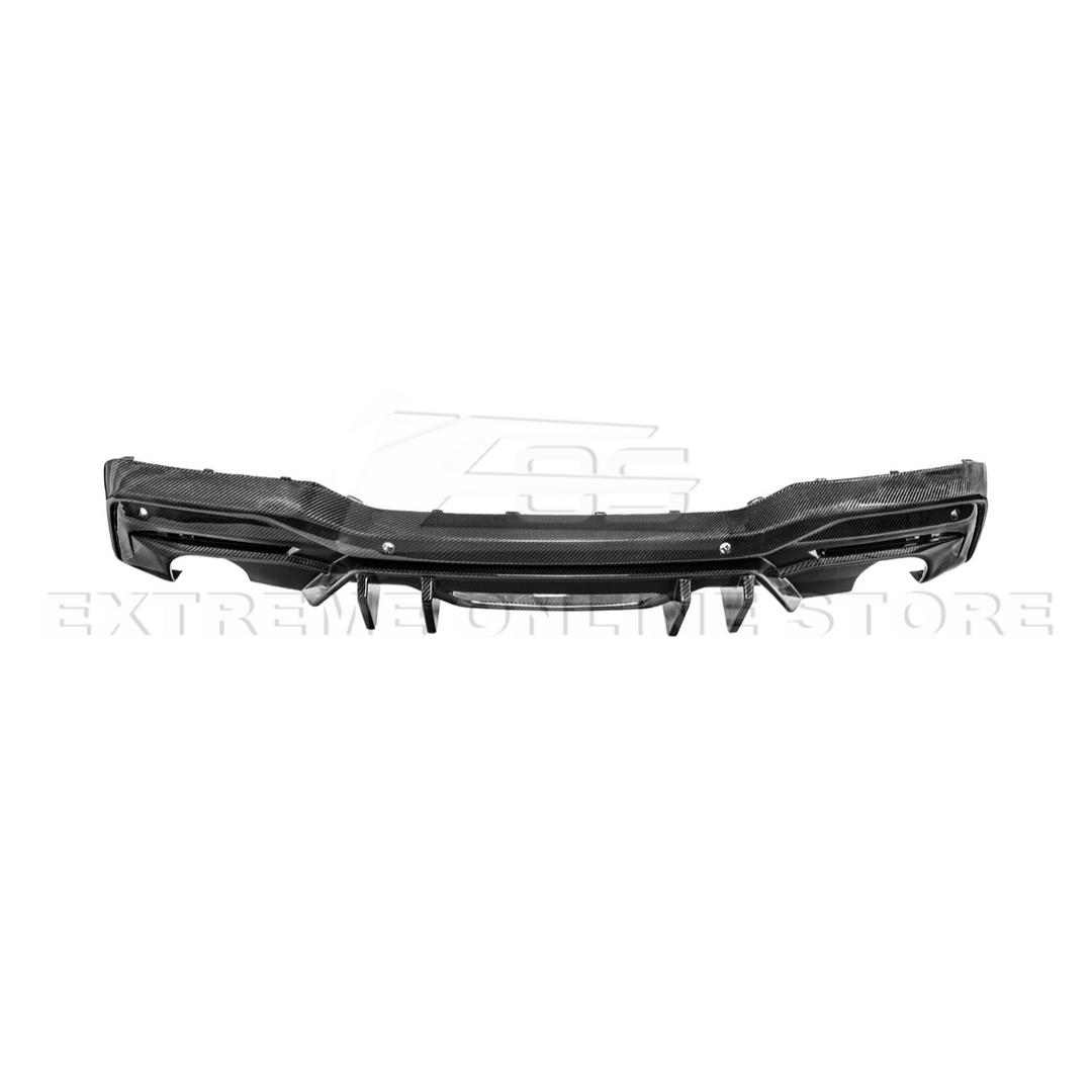 2024-Up Ford Mustang Performance V2 Carbon Fiber Rear Bumper Dual Tip Diffuser