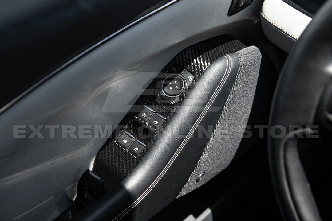 2021+ Ford Mustang Mach-E DRY Carbon Fiber Glass Lifting Cover Kit