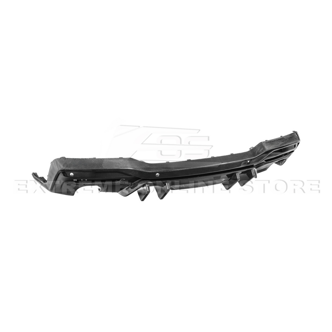 2024-Up Ford Mustang Performance V2 Carbon Fiber Rear Bumper Dual Tip Diffuser