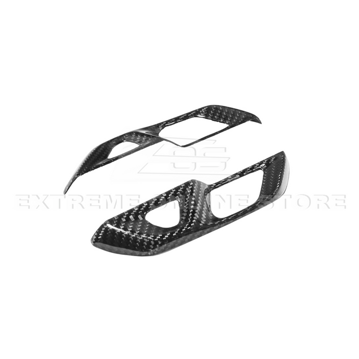 Corvette C8 DRY CARBON FIBER Door Control Button Cover
