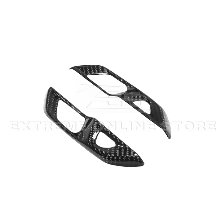Corvette C8 DRY CARBON FIBER Door Control Button Cover