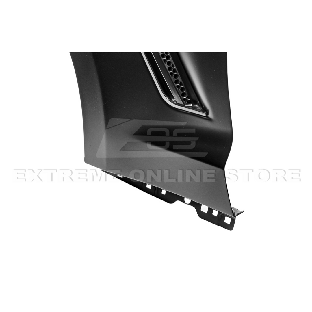 2018-23 Ford Mustang S550 | GTD Style Primed Black Front Side Vented Fenders