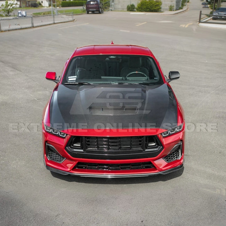 2024-Up Ford Mustang Front Bumper Hood Vented Cover