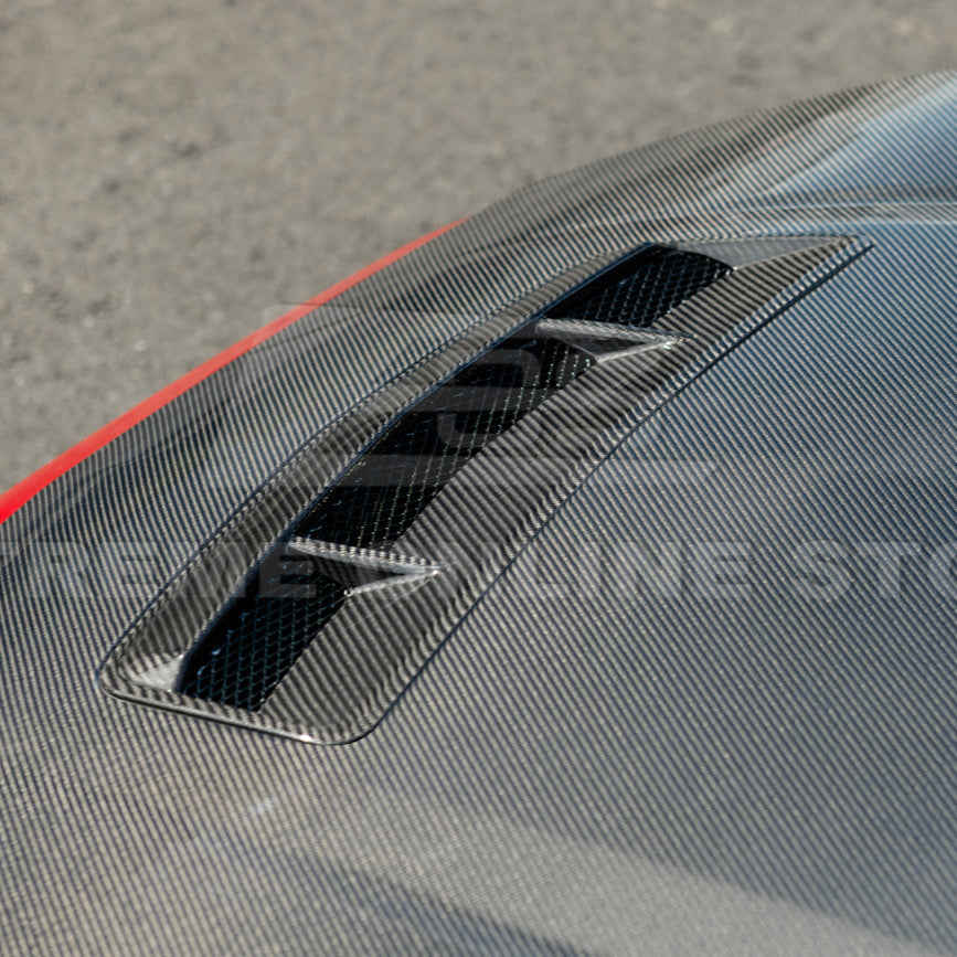 2024-Up Ford Mustang Front Bumper Hood Vented Cover