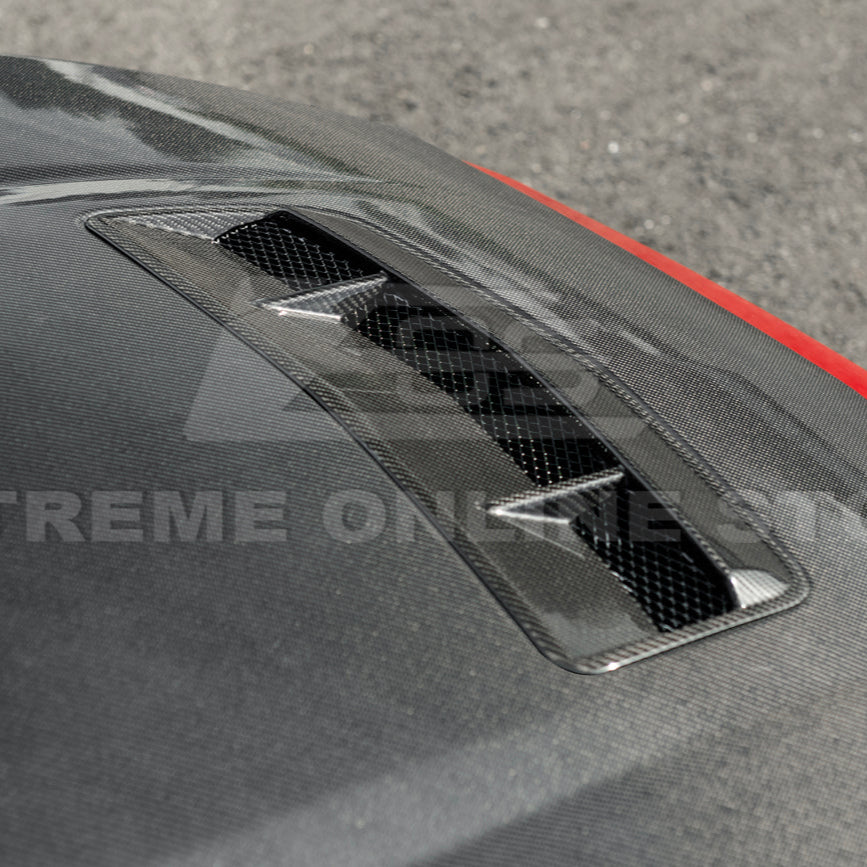 2024-Up Ford Mustang Front Bumper Hood Vented Cover