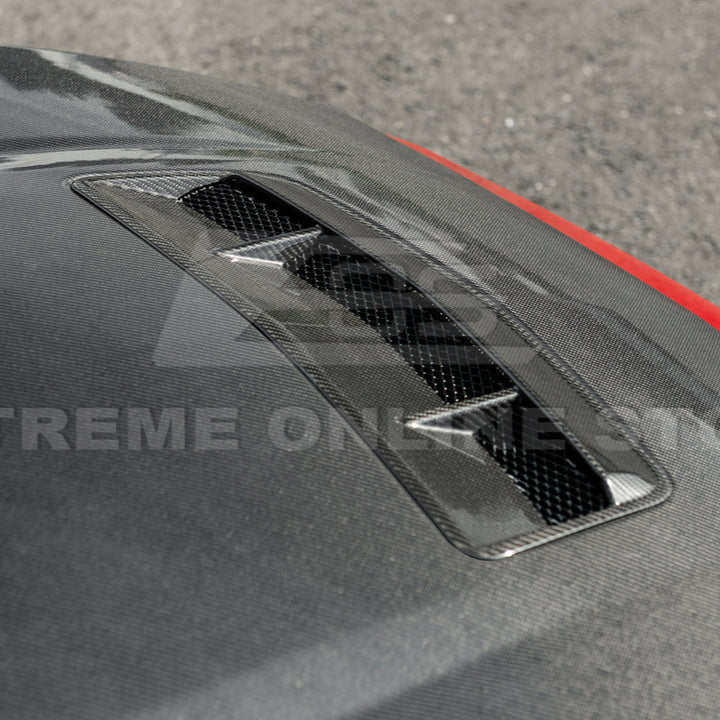 2024-Up Ford Mustang Front Bumper Hood Vented Cover