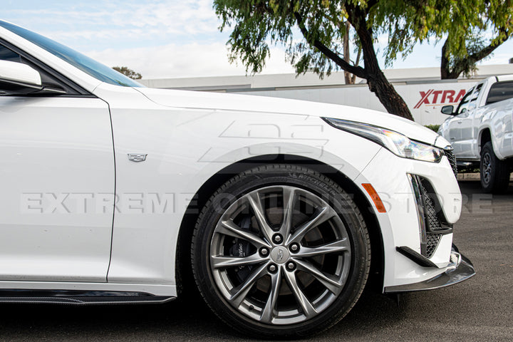 2020-24 Cadillac CT5-V Blackwing Package Style Carbon Fiber Front Lip Splitter Canards