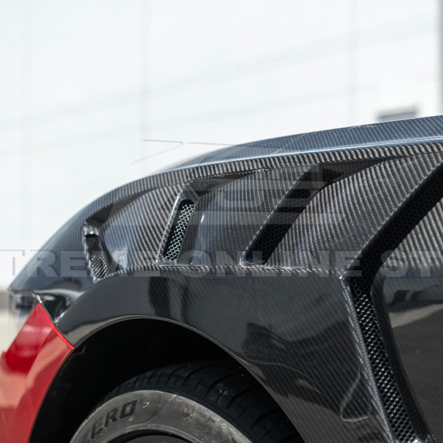 2024-Up Ford Mustang S650 GTD Style Carbon Fiber Front Side Vented Fenders