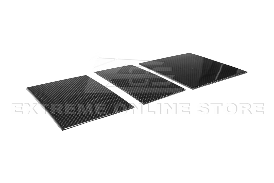 2024-Up Tesla Model 3, 2025-Up Model Y Carbon Fiber Interior Central Storage Box Cover