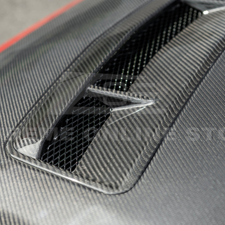 2024-Up Ford Mustang Front Bumper Hood Vented Cover